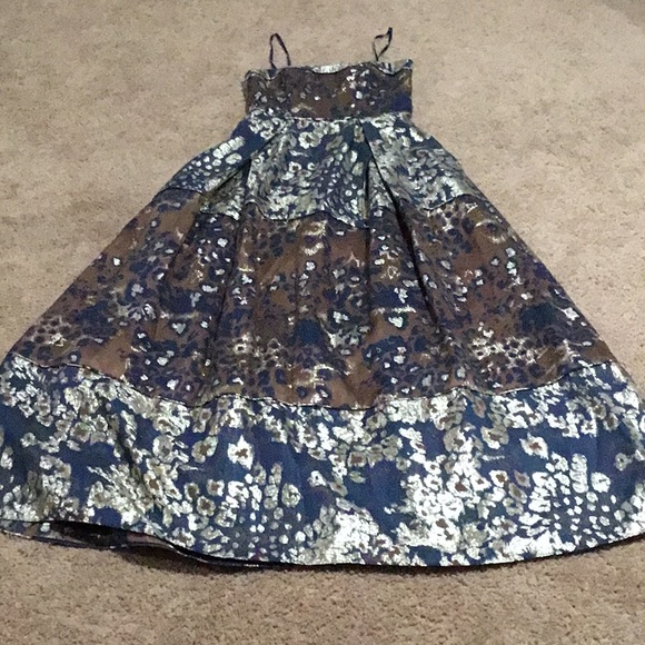 Aidan Mattox Dresses & Skirts - Aidan Mattox Jacquard Metallic Strapless Ball Gown - Size 2